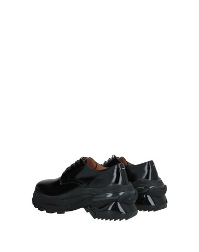 Shop Maison Margiela Man Lace-up Shoes Black Size 13 Soft Leather