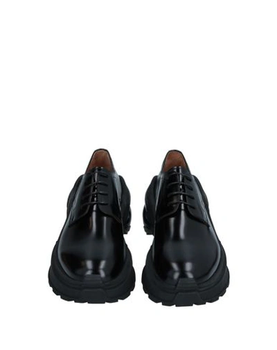 Shop Maison Margiela Man Lace-up Shoes Black Size 13 Soft Leather