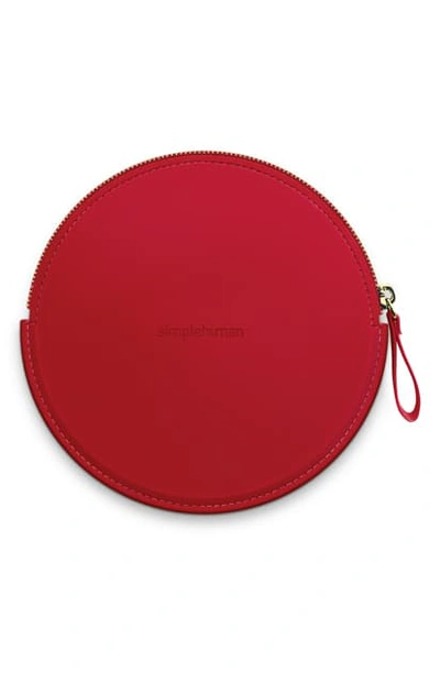 Shop Simplehuman Sensor Makeup Mirror Compact Case In Red