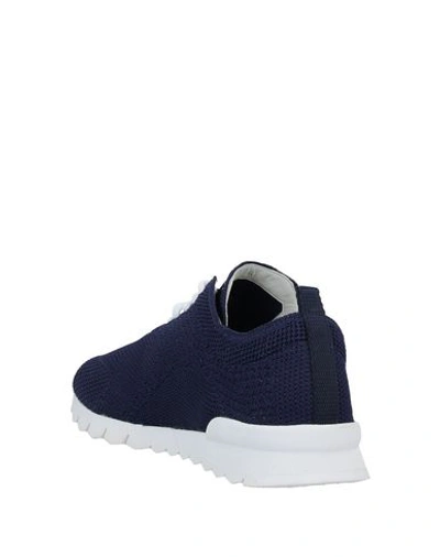 Shop Kiton Sneakers In Dark Blue