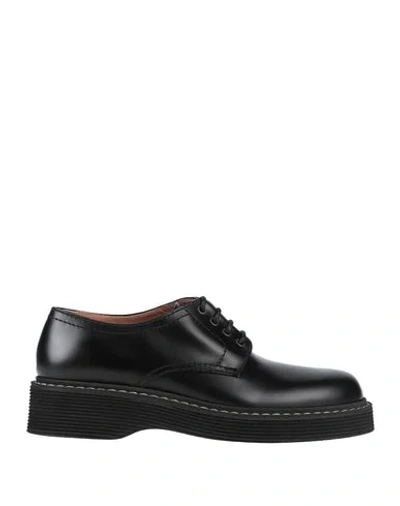 Shop Marni Laced Shoes In Black