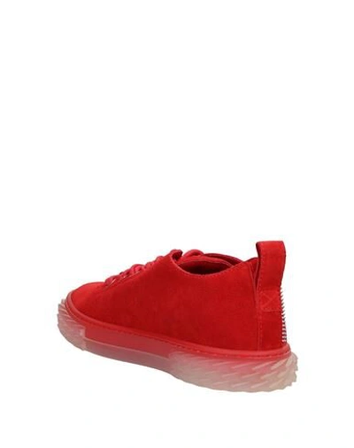 Shop Giuseppe Zanotti Sneakers In Red