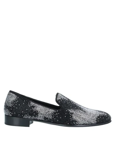 Giuseppe Zanotti Men's Camoscio Swarovski Crystal Suede Loafers In Black