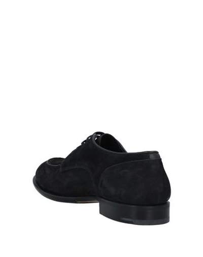 Shop Santoni Lace-up Shoes In Black