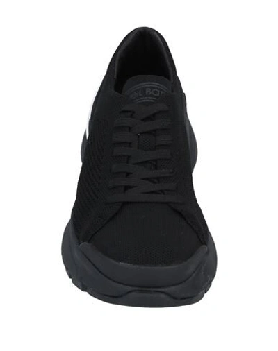 Shop Neil Barrett Man Sneakers Black Size 9 Textile Fibers
