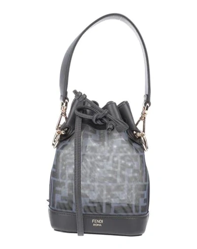 Shop Fendi Handbag In Slate Blue