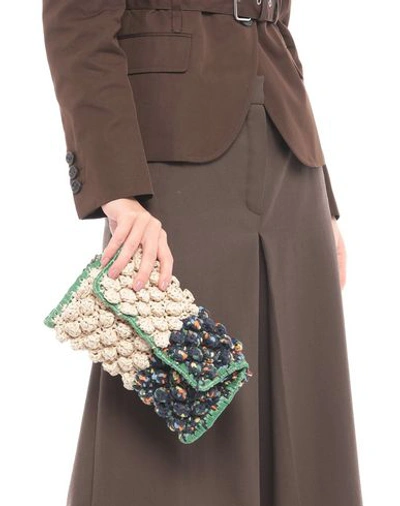 Shop M Missoni Woman Shoulder Bag Ivory Size - Cotton