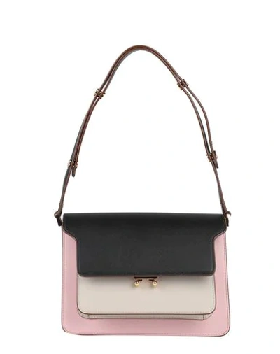MARNI MARNI WOMAN CROSS-BODY BAG PINK SIZE - COW LEATHER, BRASS 