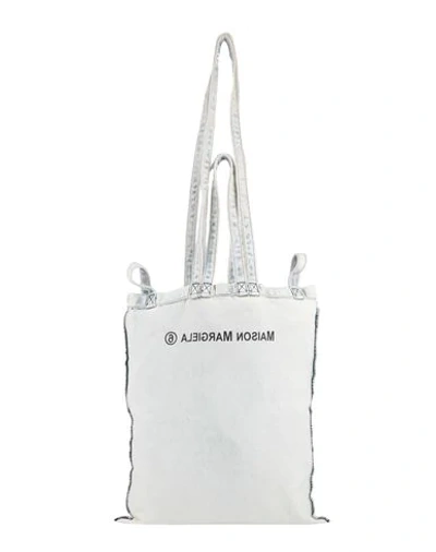 Shop Mm6 Maison Margiela Woman Handbag Ivory Size - Textile Fibers In White