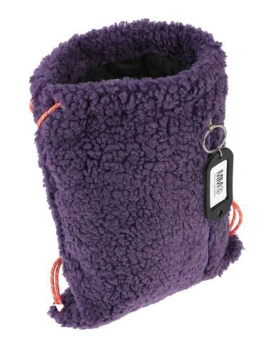 Shop Mm6 Maison Margiela Backpacks & Fanny Packs In Purple
