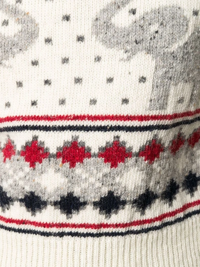 Shop Thom Browne Sweaters In Bianco