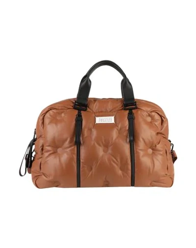 Shop Maison Margiela Travel Duffel Bags In Brown