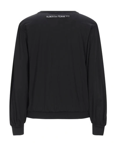 Shop Alberta Ferretti Woman T-shirt Black Size M Cotton
