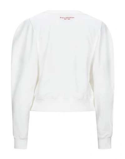 Shop Philosophy Di Lorenzo Serafini Woman Sweatshirt White Size L Cotton