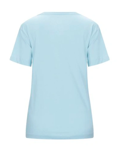 Shop Paco Rabanne T-shirts In Sky Blue
