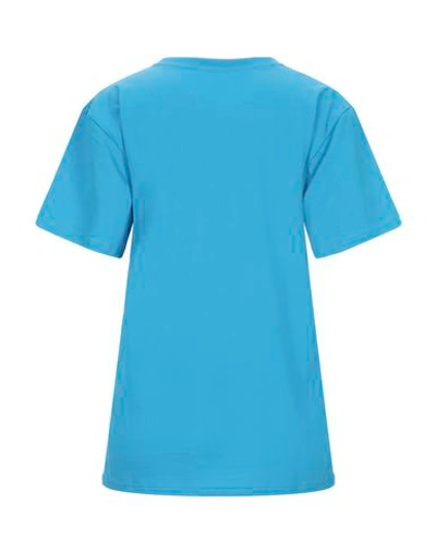Shop Alberta Ferretti Woman T-shirt Azure Size S Organic Cotton In Blue