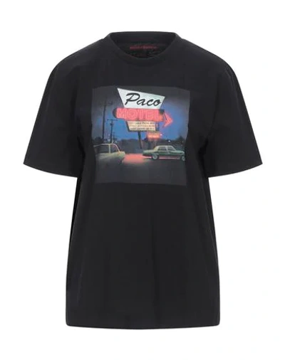Shop Rabanne Paco  Woman T-shirt Black Size Xs Cotton