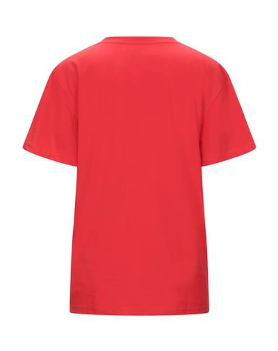 Shop Alberta Ferretti Woman T-shirt Red Size S Organic Cotton