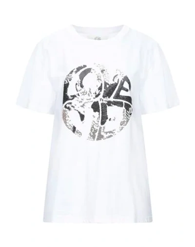 Shop Alberta Ferretti Woman T-shirt White Size M Organic Cotton