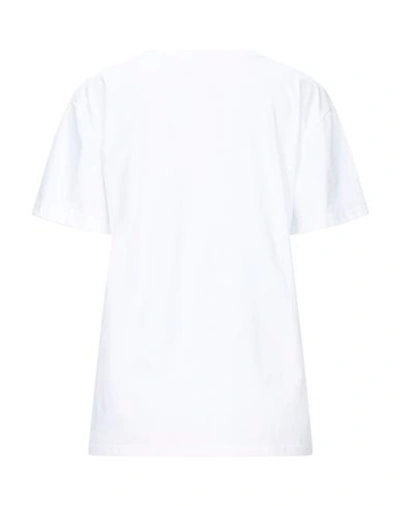 Shop Alberta Ferretti Woman T-shirt White Size M Organic Cotton