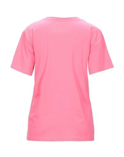 Alberta Ferretti Sequined Love Me T-shirt In Pink