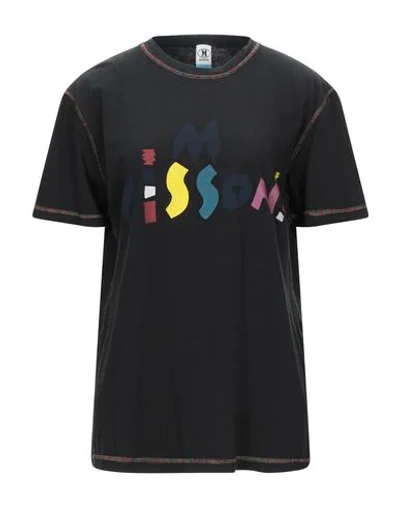 Shop M Missoni Woman T-shirt Black Size Xs Cotton