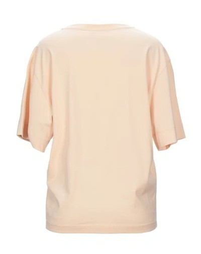 Shop Chloé Woman T-shirt Sand Size M Cotton In Beige