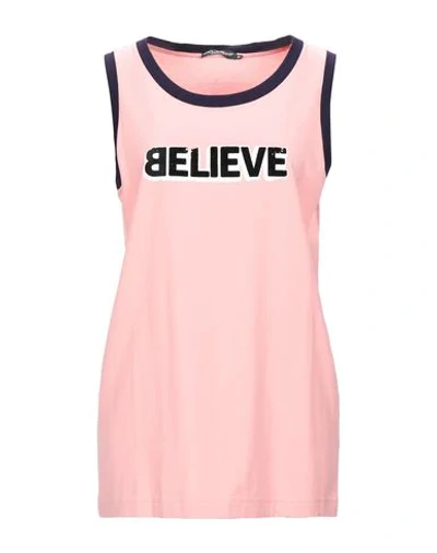 Shop Dolce & Gabbana Woman T-shirt Pink Size 12 Cotton