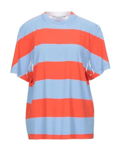 Shop Stella Mccartney Woman T-shirt Orange Size 6-8 Cotton