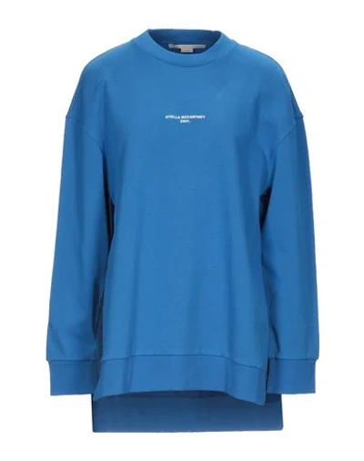 Shop Stella Mccartney Woman Sweatshirt Azure Size 4-6 Cotton