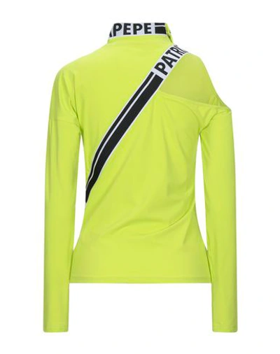 Shop Patrizia Pepe T-shirts In Acid Green