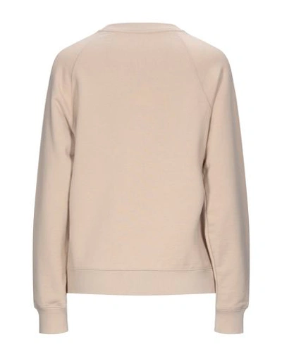 Shop Golden Goose Woman Sweatshirt Beige Size S Cotton