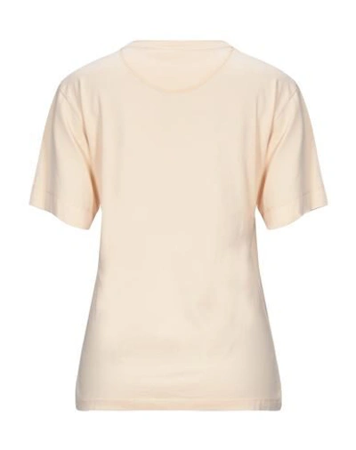 Shop Chloé Woman T-shirt Beige Size M Cotton