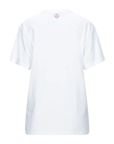 Shop Golden Goose T-shirts In White
