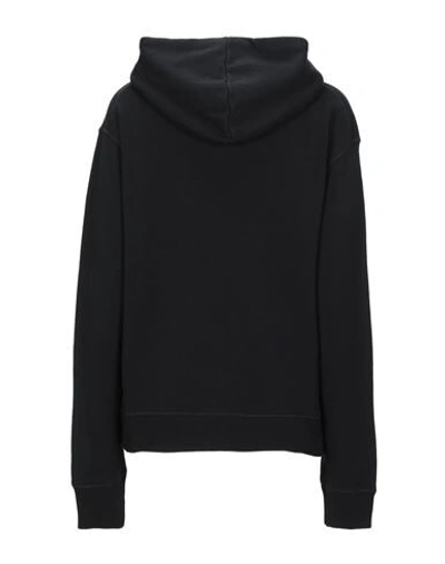 Shop Dsquared2 Woman Sweatshirt Black Size Xl Cotton, Elastane