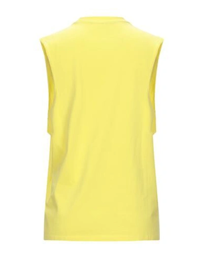 Shop Golden Goose Woman T-shirt Yellow Size S Cotton