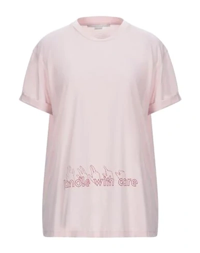 Shop Stella Mccartney Woman T-shirt Pink Size 8-10 Cotton