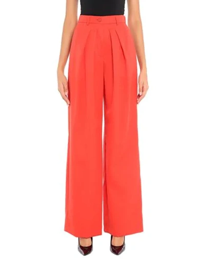 Shop Rochas Woman Pants Red Size 6 Wool