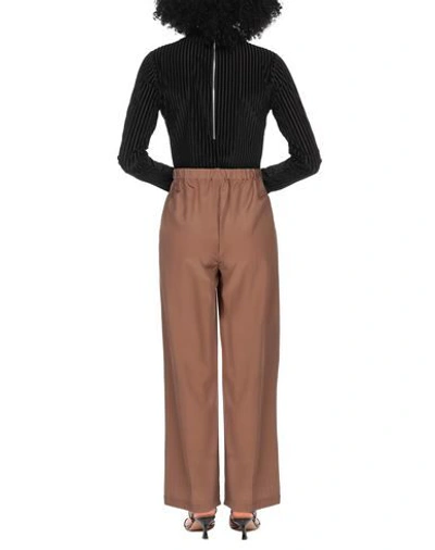 Shop Aspesi Woman Pants Light Brown Size 2 Silk In Beige