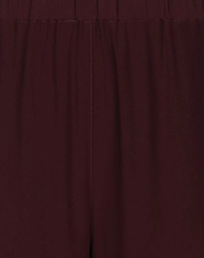 Shop Aspesi Woman Pants Burgundy Size 10 Silk In Red