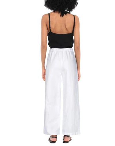 Shop Aspesi Woman Pants White Size 8 Linen