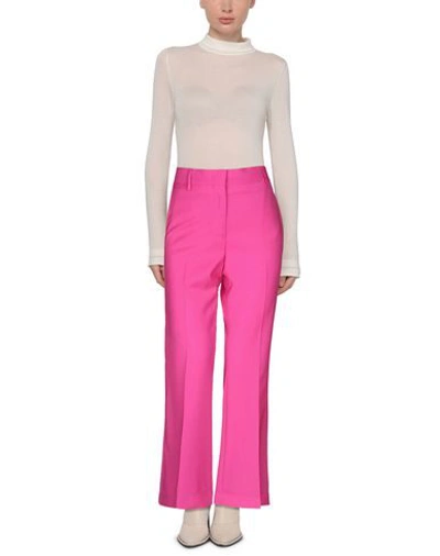 Shop Msgm Woman Pants Fuchsia Size 4 Virgin Wool In Pink