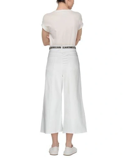 Shop Stella Mccartney Woman Pants White Size 28 Cotton, Elastane