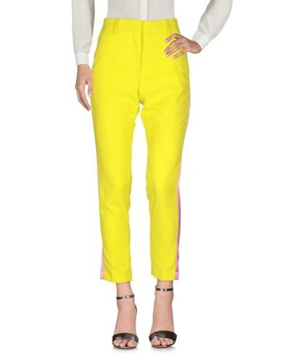 Msgm Pants In Yellow