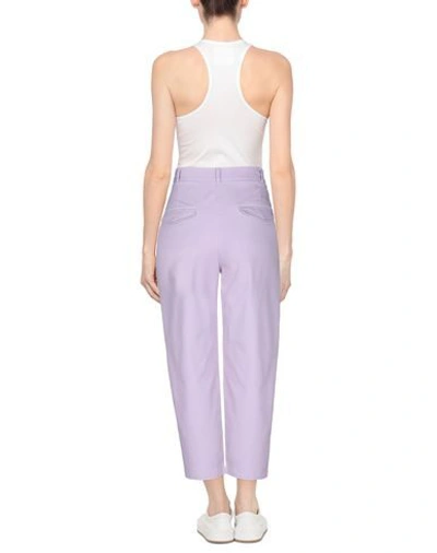 Shop Stella Mccartney Woman Pants Lilac Size 6-8 Cotton, Elastane In Purple
