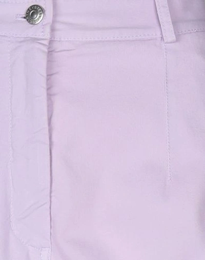 Shop Stella Mccartney Woman Pants Lilac Size 6-8 Cotton, Elastane In Purple