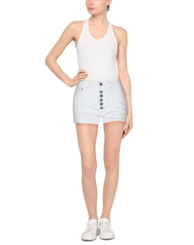 Shop Dondup Woman Shorts & Bermuda Shorts White Size 29 Cotton, Elastane