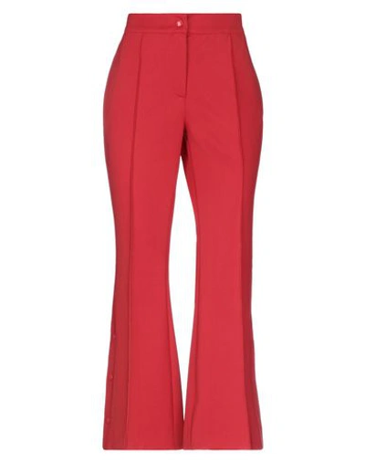 Shop Marco De Vincenzo Woman Pants Red Size 4 Polyester, Elastane, Polyamide