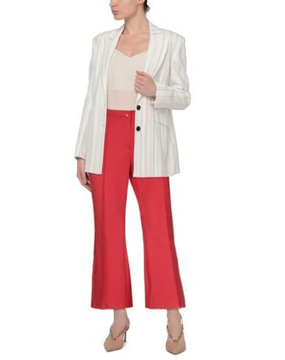 Shop Marco De Vincenzo Woman Pants Red Size 4 Polyester, Elastane, Polyamide