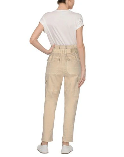 Shop Frame Woman Pants Beige Size 30 Cotton, Recycled Cotton, Elastane